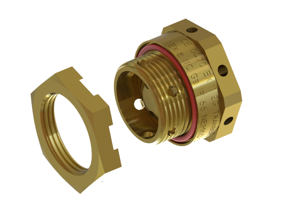 Drainplug/Breather Exe - TEF7302-M25-9mm - w/lock nut - Brass photo