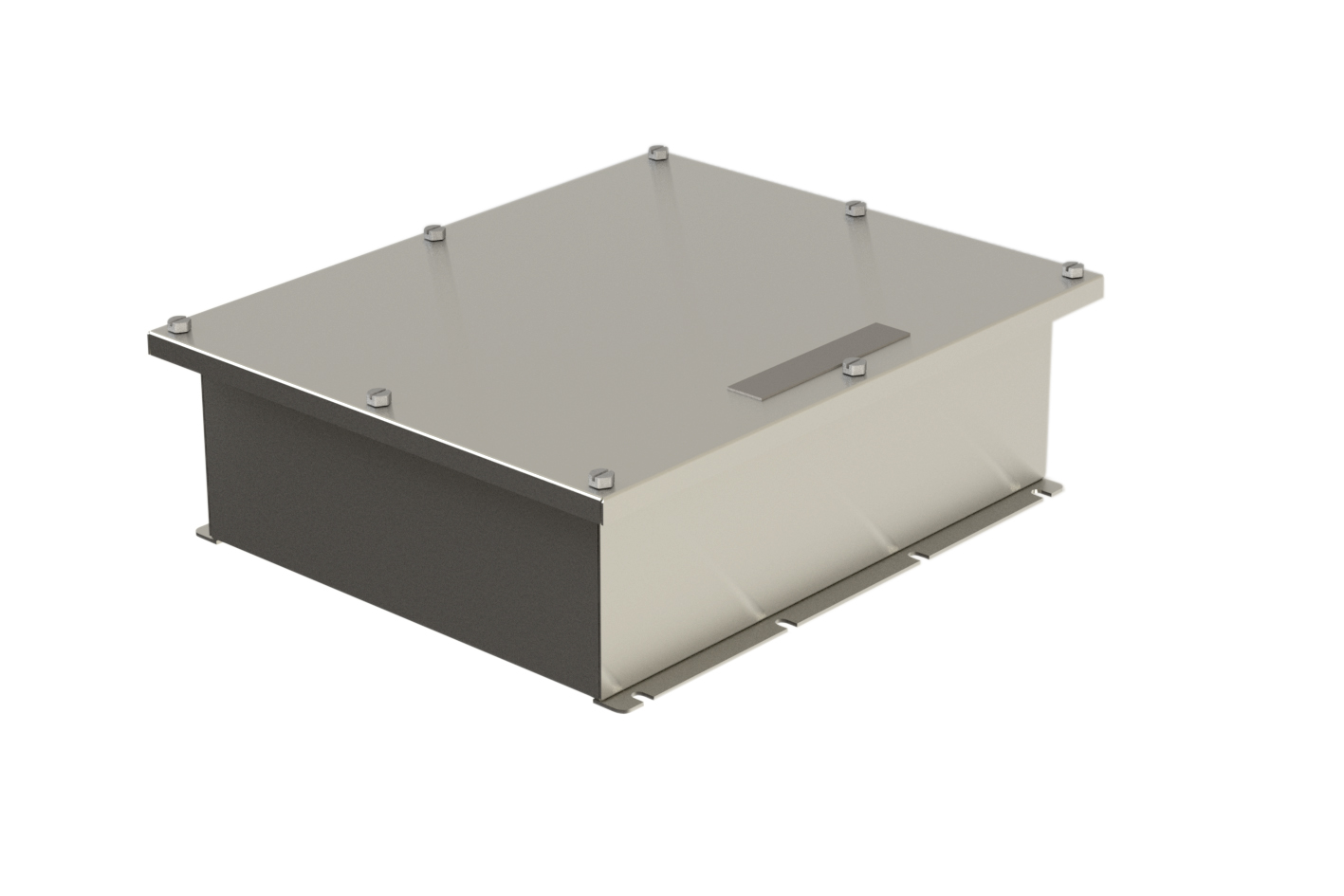 TEF 1058 Junction box Size 45 - Exe - IP66/67 - w/Terminal rail & PE - ARCTIC- El.polished - AISI31