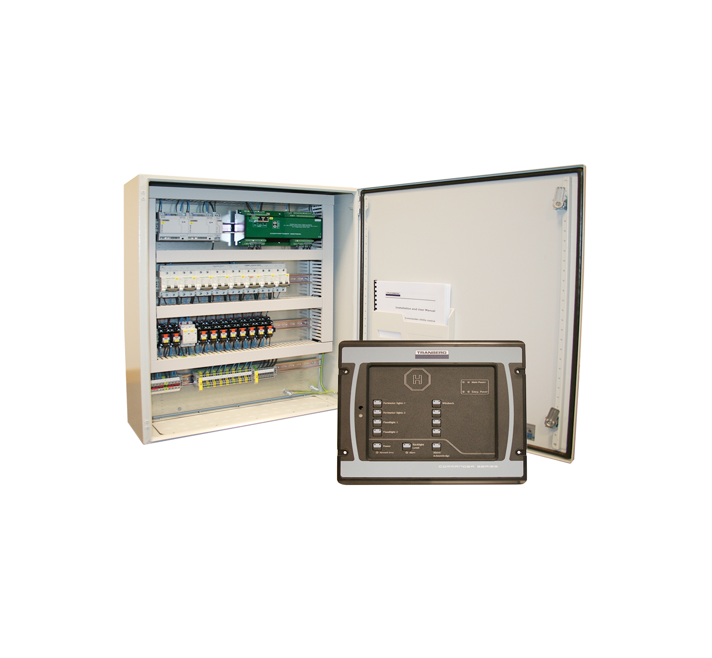 TEF 4500: Helideck lights control system, 8 circuits 220-240 VAC 50/60Hz, B10 A circuit breakers. photo