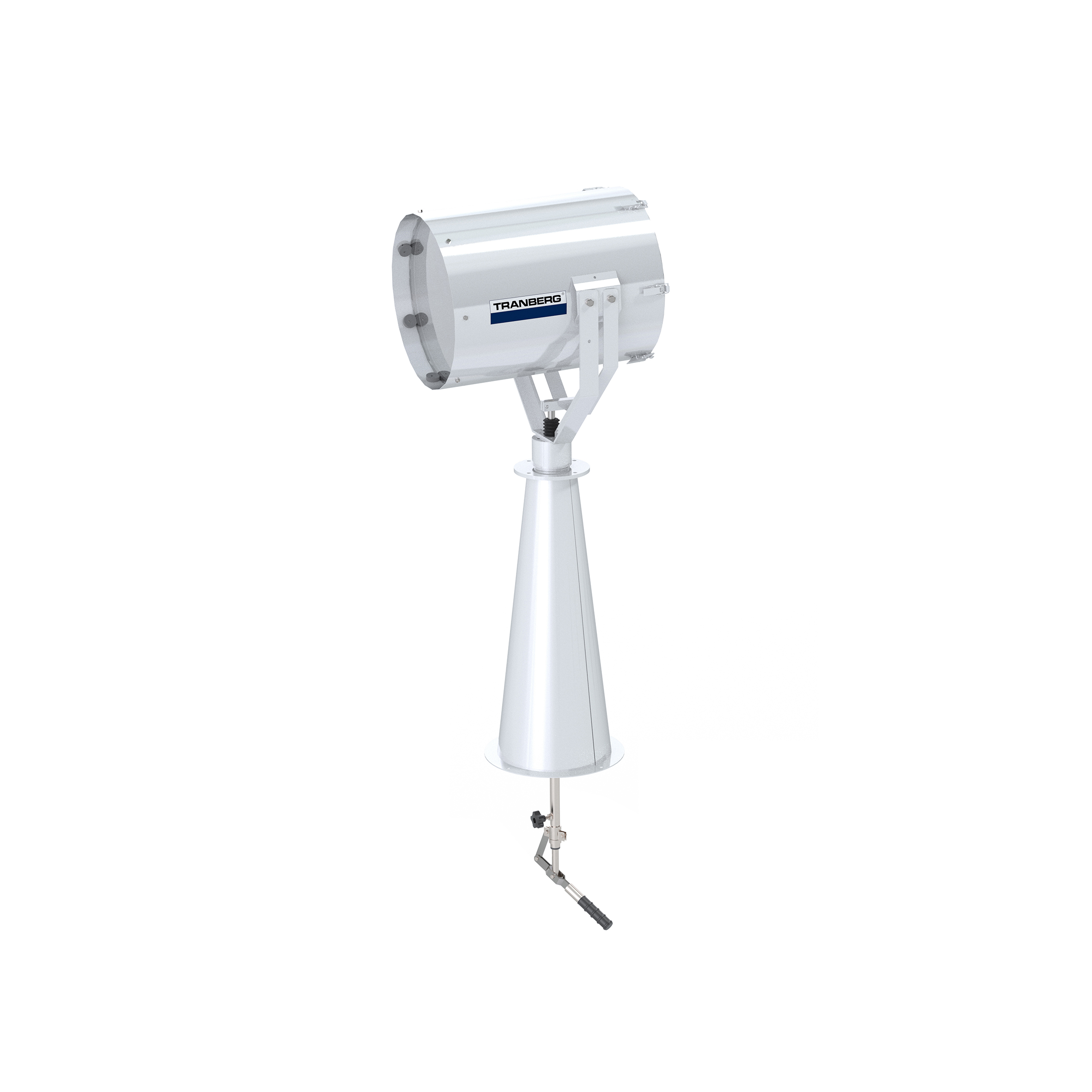 TEF 2630 Searchlight: Halogen 2000W bulb incl, 230V, Bridge Controlled, Stainless Steel, W/800 mm pe