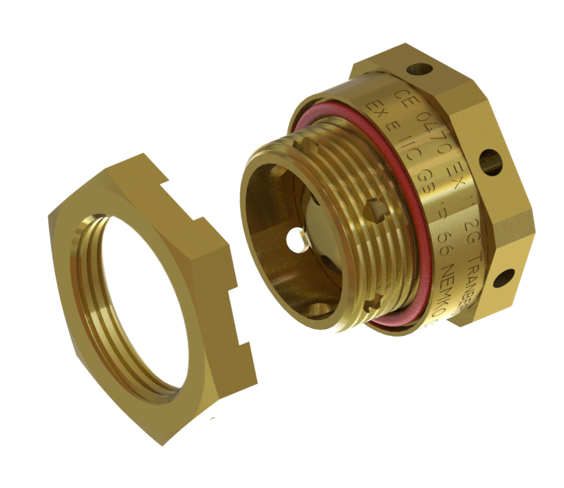 Lock nut f/Drain Plug M25, Brass photo