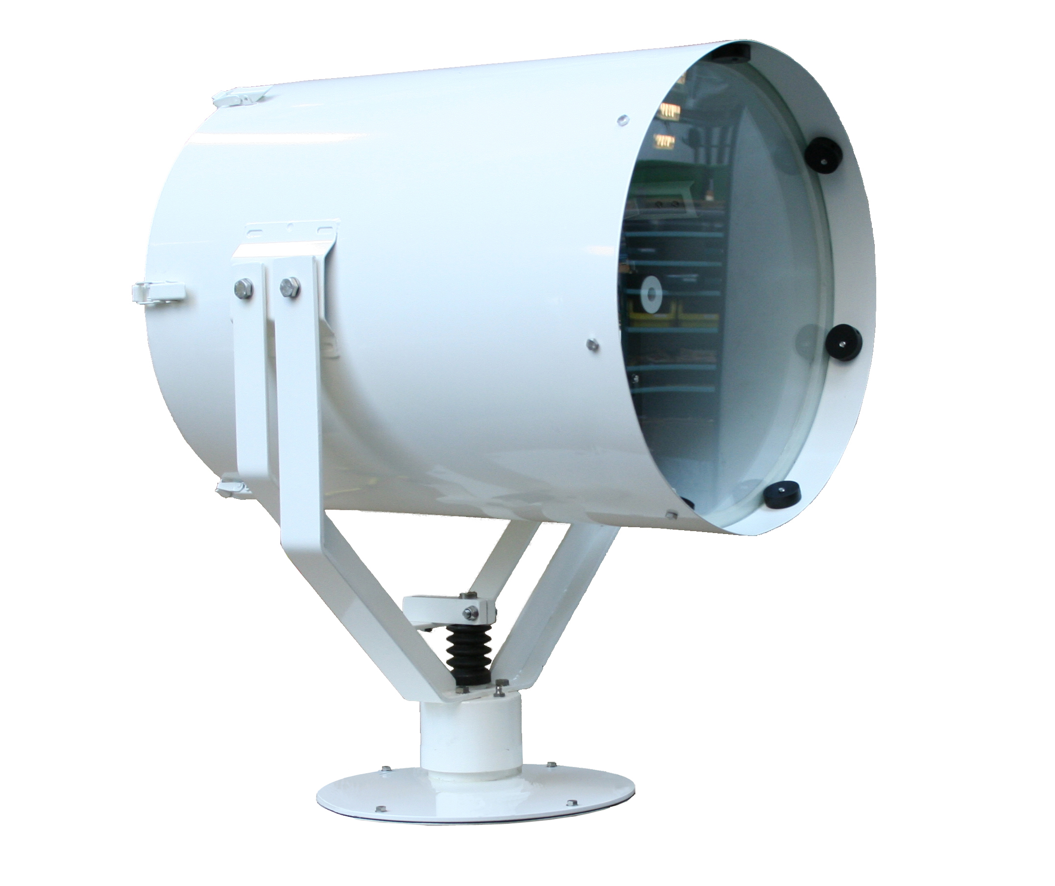TEF 2620 Searchlight: Halogen 2000W, 230V, Direct Controlled, Stainless Steel