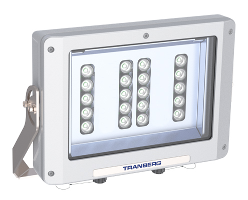 TEF 2580 Floodlight LED: 200W 100-240V 20 000lm Narrow beam DALI, Aluminium, Glass