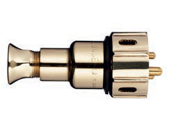 TEF 1582 Plug: Male, 2pole 16A w/earth and lock,  250V Brass photo