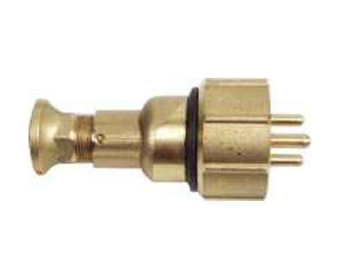 TEF 1581 Plug: Male, 2pole 16A w/earth, 220-250V Brass