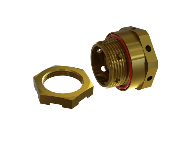 Drainplug/Breather Brass Exe M25 L9  w/Lock nut
