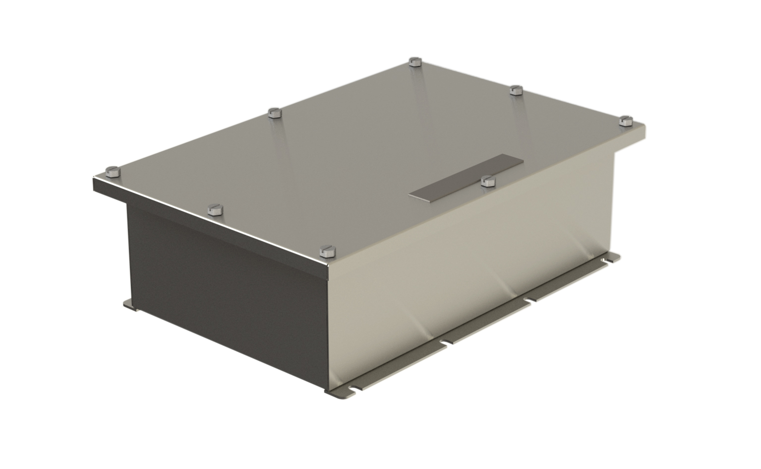 TEF 1058 Junction box Size 40 - Exe - IP66/67 - w/Terminal rail & PE - ARCTIC- El.polished - AISI31