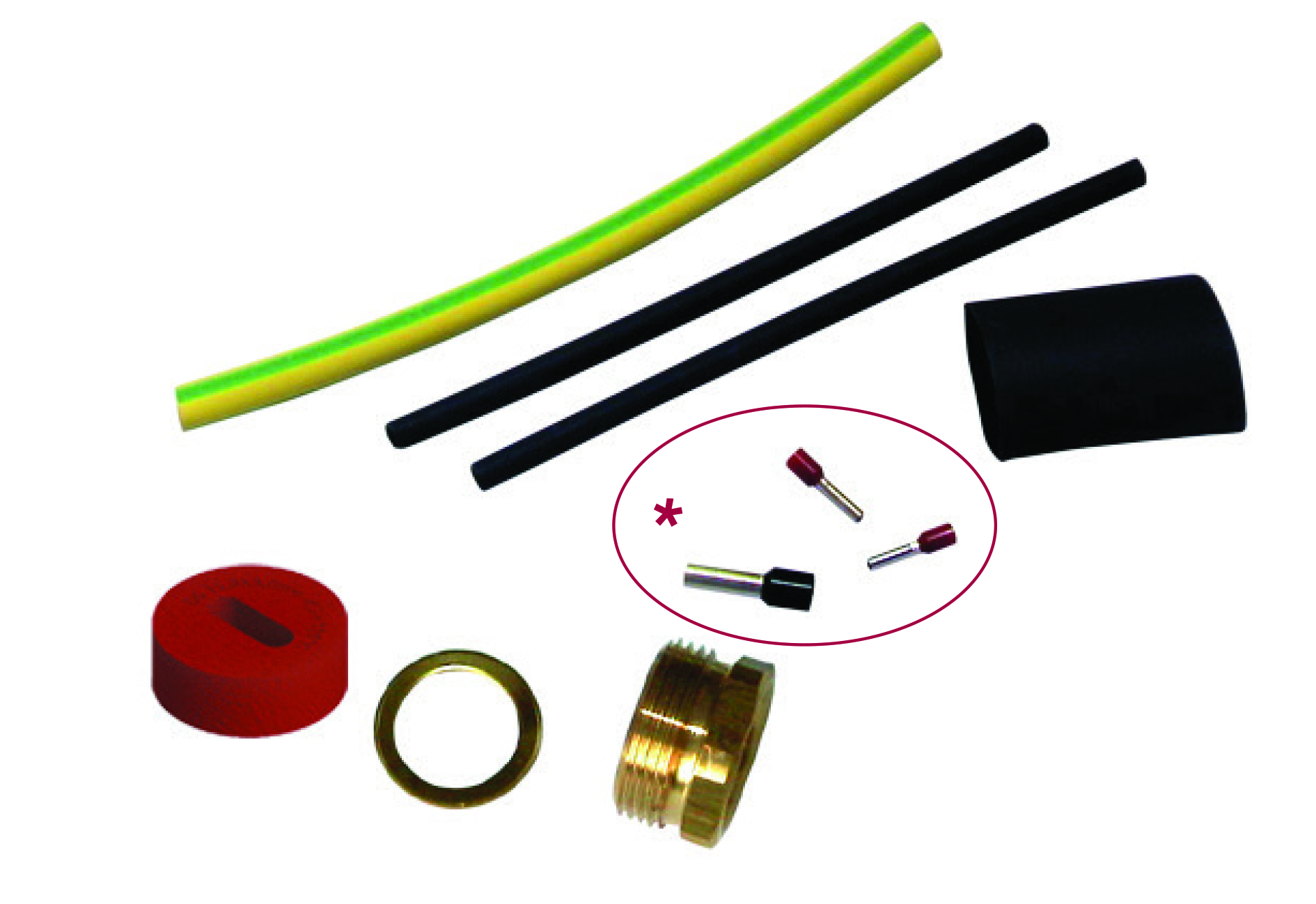 Connection kit Pipe Mounting for Raychem Cables: 3BTV-5BTV-10QTVR-15QTVR-XTV-VPL 5x11 - w/Terminatio